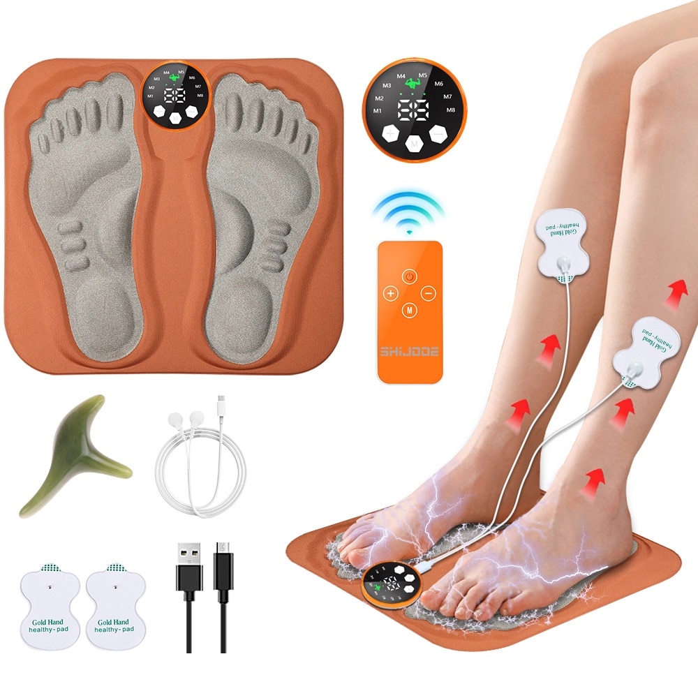Aparat masaj picioare EMS，SHIJOOE®，Ecran LCD，8 moduri，29