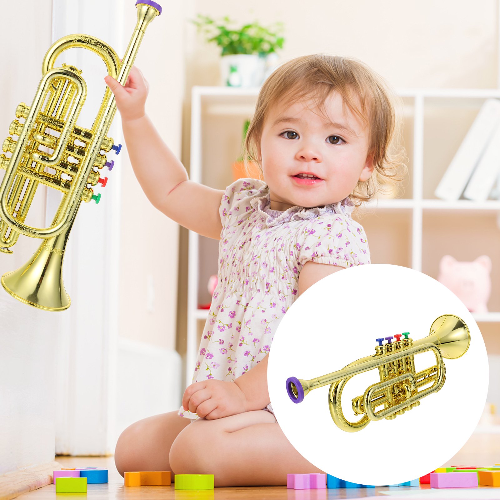 Jucarie Instrument de suflat Trompeta muzicala - eMAG.ro