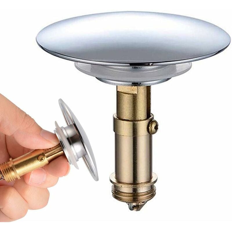 Ventil scurgere Pop-Up, 66mm, cromat, pentru chiuveta si cada, set
