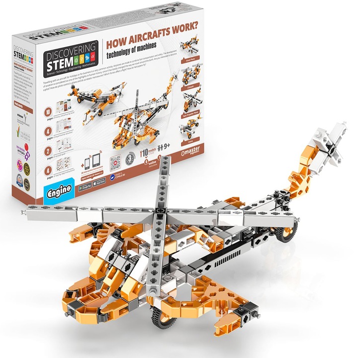 Engino építőkészlet – Discovering STEM Technology of machines: How do airplanes work?
