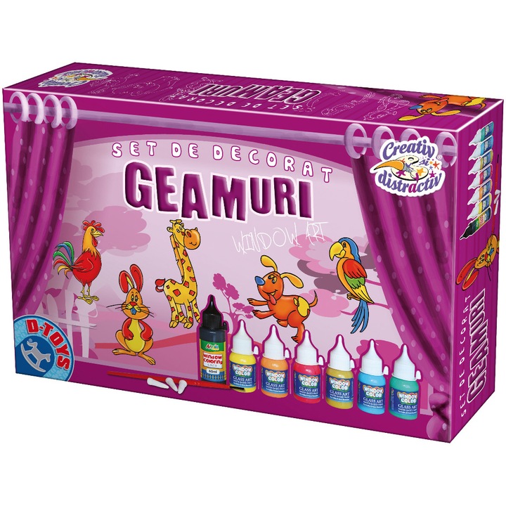 Креативна игра D-Toys - Комплект декорирани прозорци