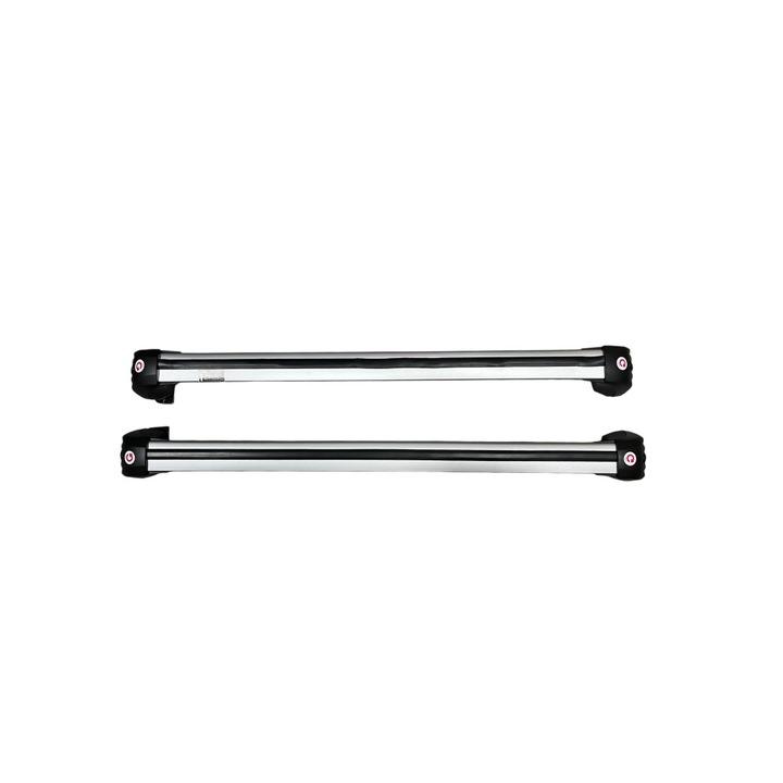 Set Bare Portbagaj Transversale Aerodinamice Aluminiu, 115cm, Antifurt, Argintiu