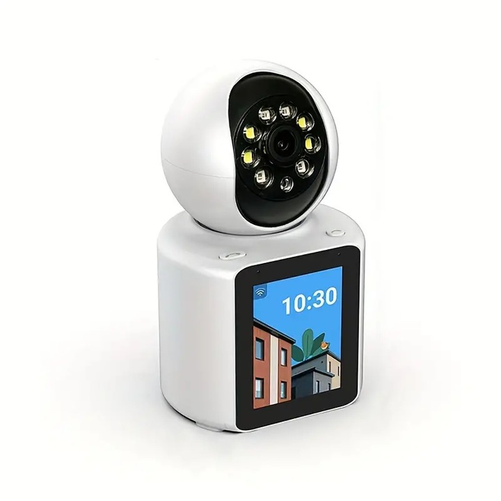 Camera Video Smart De Supraveghere Cu WiFi, Portabila, Protectie Ideala Pentru Copii si Seniori, Cu Senzor de Miscare si Viziune Nocturna