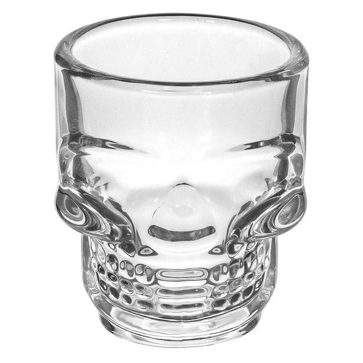 Pohár Shot Üveg, Koponya Modell, 50ml Kapacitás, Átlátszó, MYONNA IT & E- COMMERCE ®