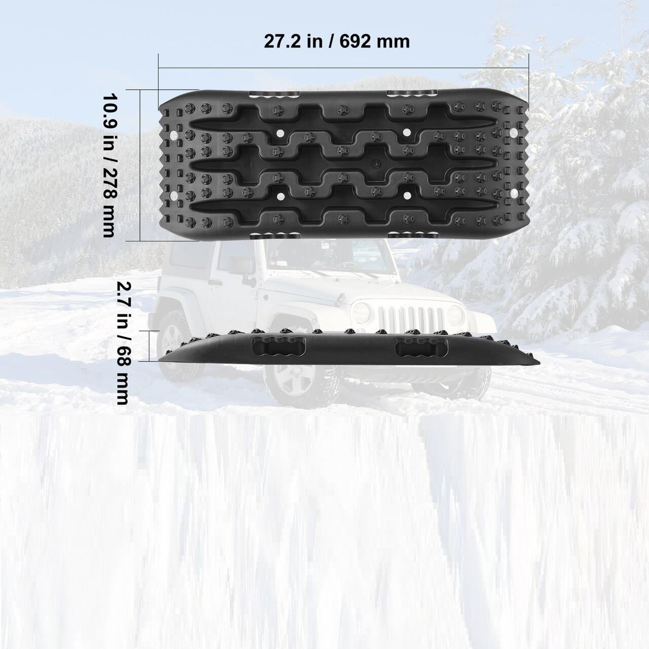Set 2 placi de tractiune pentru noroi, nisip, zapada, off-road