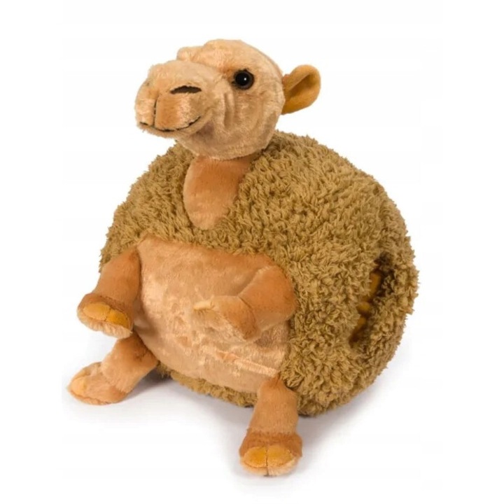 Hangulatos Noxxiez Camila 3 az 1-ben kézmelegítő plüssjáték 3 év feletti gyerekeknek, puha töltettel és oldalsó kéznyílással 35x35x35cm 400g Kiváló minőségű poliészter, tökéletes a kényelemért és a melegért, barna