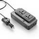 XO autós feszültségátalakító, 12V / 200W, 2xAC, 2xUSB-A, 1xUSB-C, gyorstöltés