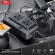 XO autós feszültségátalakító, 12V / 200W, 2xAC, 2xUSB-A, 1xUSB-C, gyorstöltés