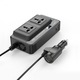 XO autós feszültségátalakító, 12V / 200W, 2xAC, 2xUSB-A, 1xUSB-C, gyorstöltés