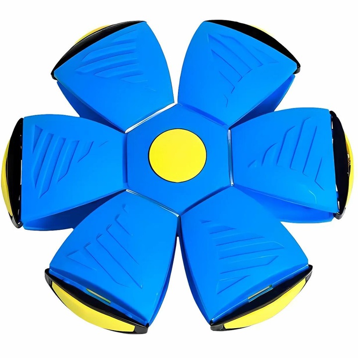 S Depot koronggá alakítható labda, dobáshoz, gyerekeknek, led világítás, kék