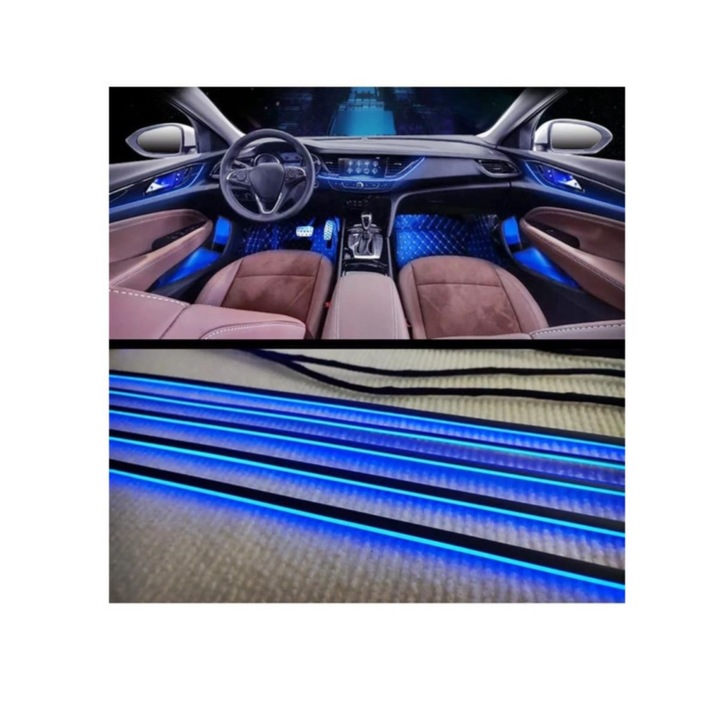27 LED-es környezeti fény szett, RGB DIGITAL idealSTORE, 12V-on működik, BTT alkalmazás, több szín egyszerre a szalagon