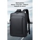 Rucsac Multifunctional, Smart Casual, Business si Calatorii, Rezistent la Apa si Zgarieturi, cu Port USB, Bareta Reglabila, Unisex, Spatios si Respirabil, Compatibil cu Laptop 15.6", Negru, Aida HER®