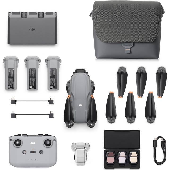 Дрон DJI Air 3S Fly More Combo, 4K/120, 50 MP