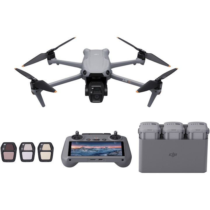 Drona DJI Air 3S Fly More Combo, 4K/120, 50MP + Controller RC2