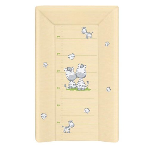 Saltea de infasat cu intaritura si capat inchis Zebra Galben 70x50 cm