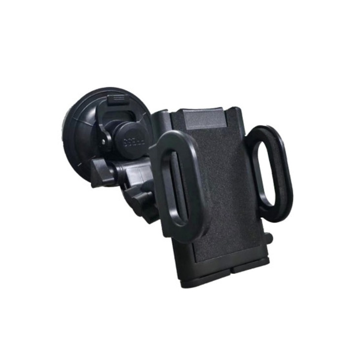 idealSTORE autós telefontartó tapadókoronggal, 20 cm-es forgókarral, rögzítéssel a szélvédőre