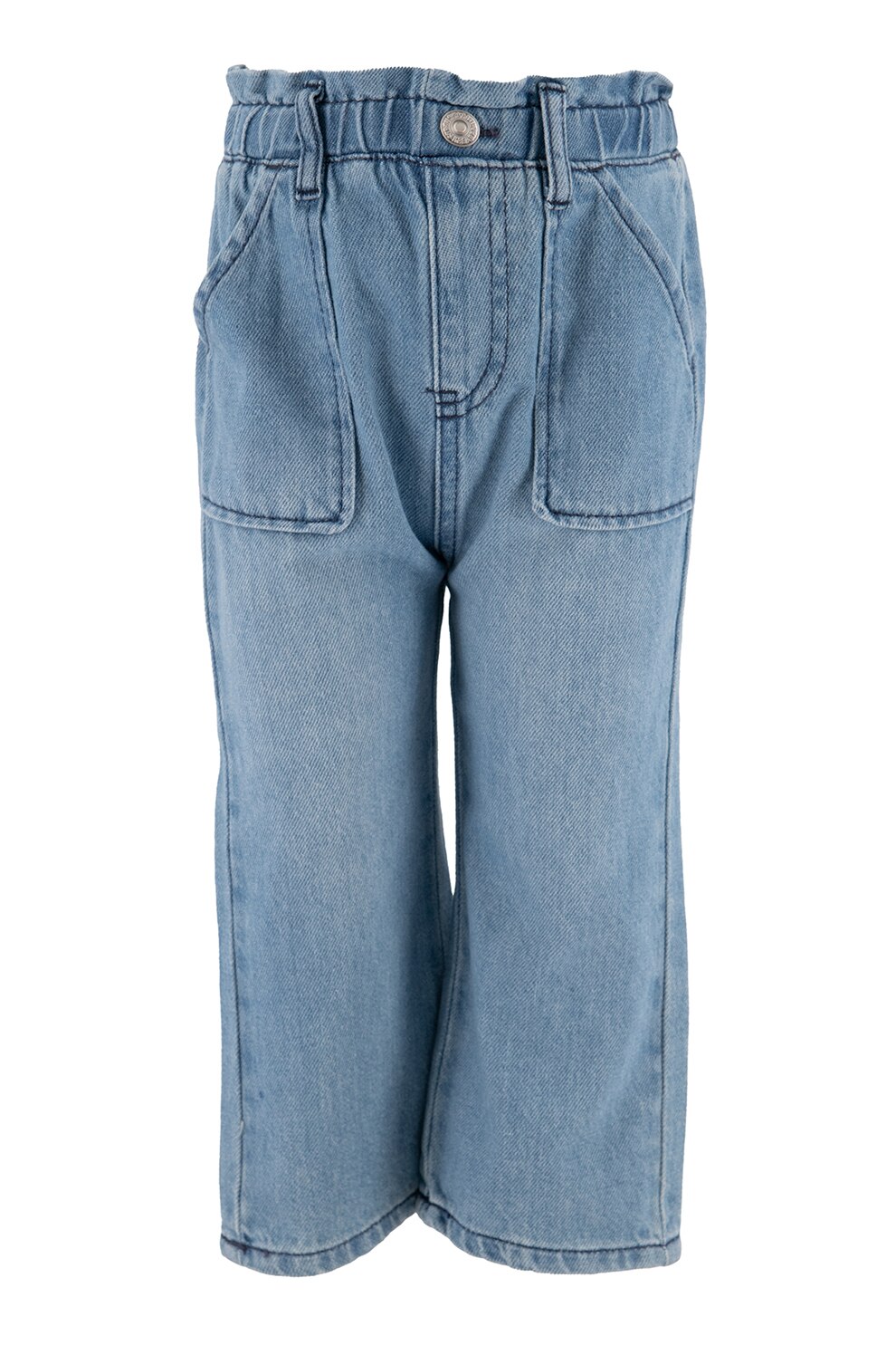 Levi's, Blugi cu croiala dreapta si talie inalta, Albastru deschis, 74 CM