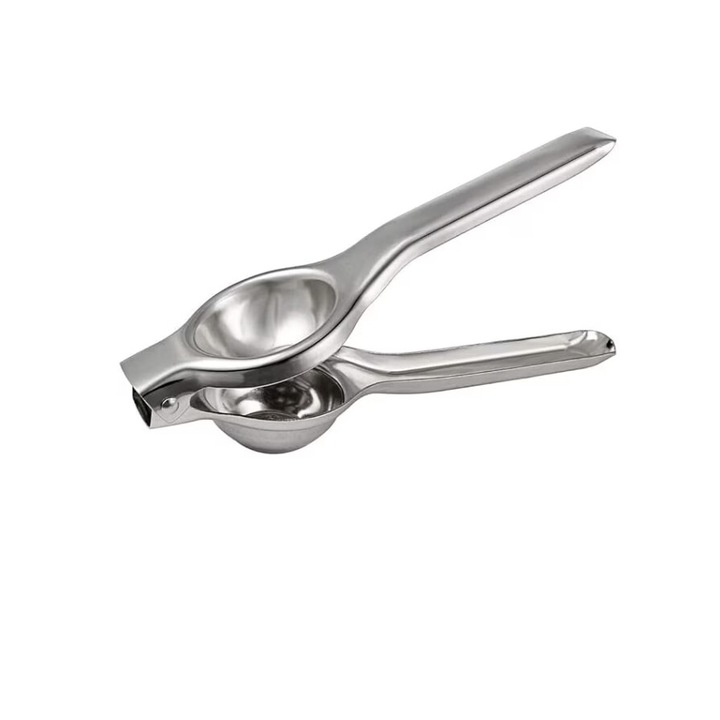 KUNXIUJ citromfacsaró, rozsdamentes acél, könnyen használható, tartós, könnyen tisztítható, 12 lyukú, ezüst