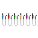 Hanger Delphin Rota Chain, Galben