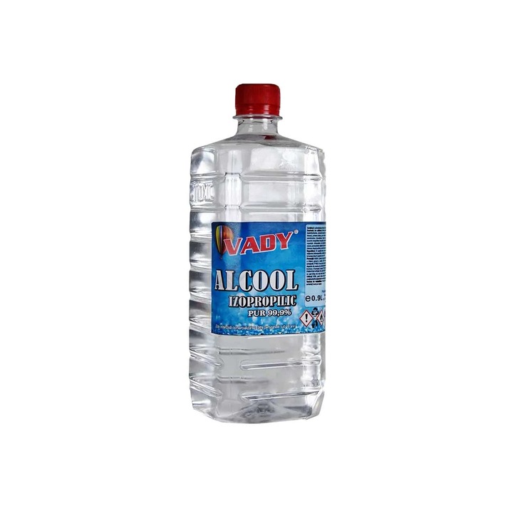 Alcool izopropilic pur 99.9%, 0.9 L, Vady