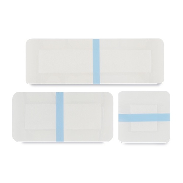 Plasturi transparenti cu pad absorbant 10X30 cm, cutie 30 buc