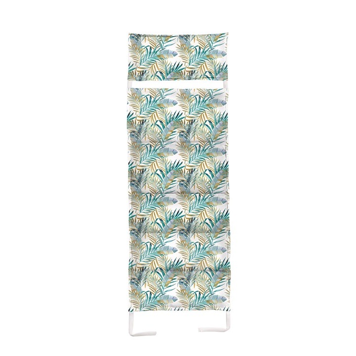 Комплект матрак и възглавница за сгъваем дървен шезлонг Бяла палма