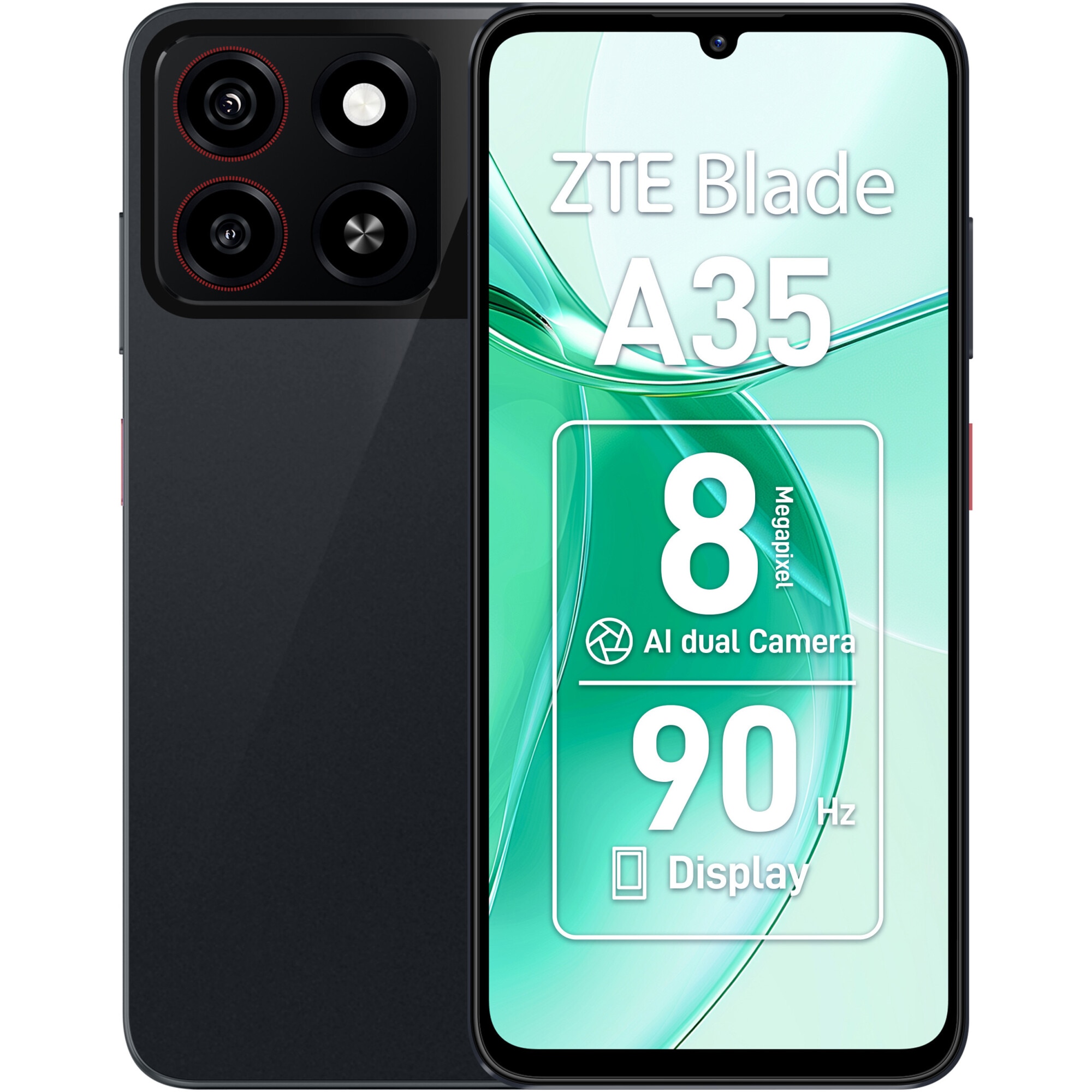 ZTE Blade A35 12GB+64GB SIMフリー ZTE Blade A35 64GB ROM 12GB RAM、SiMフリー