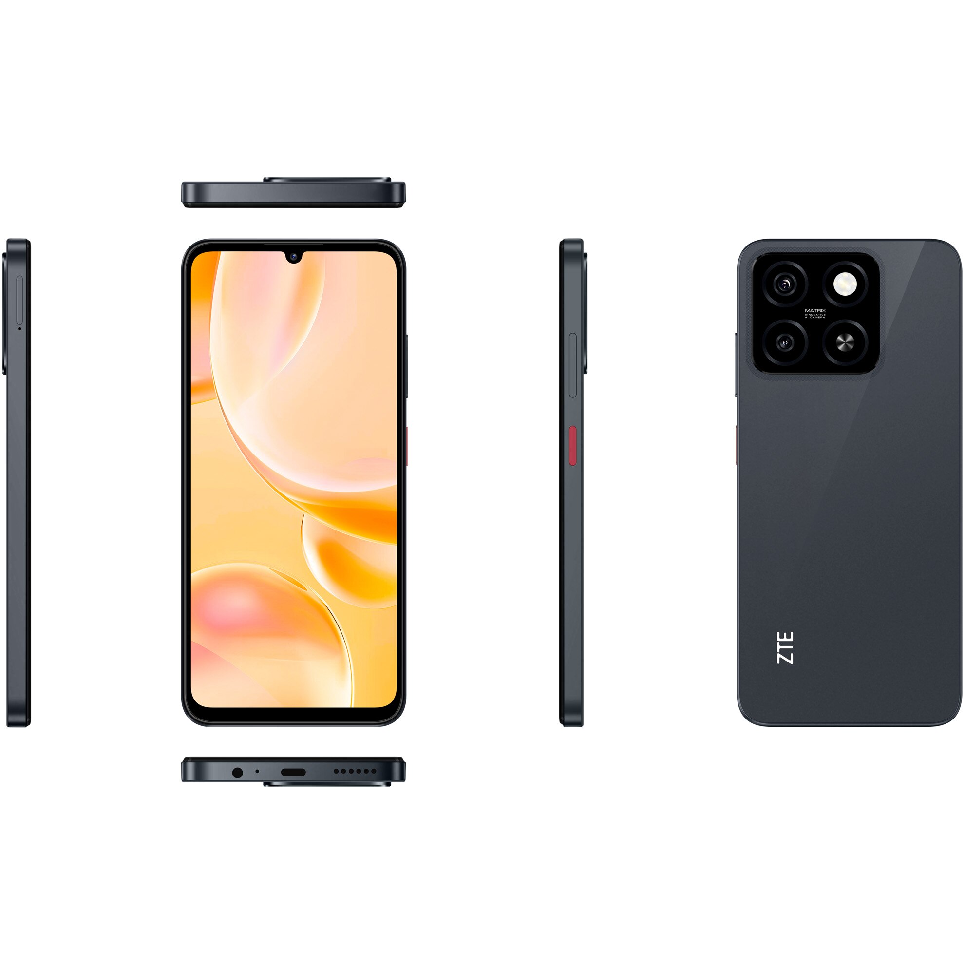 Telefon mobil ZTE Blade A55, Dual SIM, 4GB RAM, 64GB, 4G, Starry