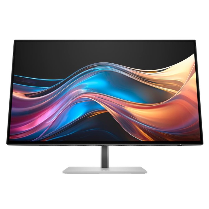Monitor IPS LED HP 27" 727pq, QHD 2560 x 1440, HDMI, DisplayPort, Silver Pivot