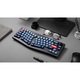 Механична клавиатура Keychron V8 Max Alice Layout QMK/VIA, Hot-Swappable, 2.4GHz, Безжична, Bluetooth 5.1, USB-C, Gateron Jupiter Red, Black
