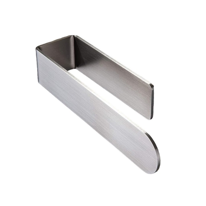 Suport autoadeziv pentru prosoape AMRINUGL, inox 304, design patrat, 24x4x4.5cm, capacitate 5-20kg