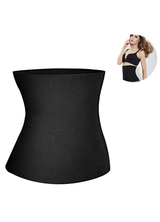 Corset modelator AMRINUGL, negru, nylon, pentru controlul burticii
