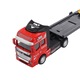 Camion Mega Hauler, Mmgoqqt, 150x59.1cm, rosu, set cu pista pentru masinute