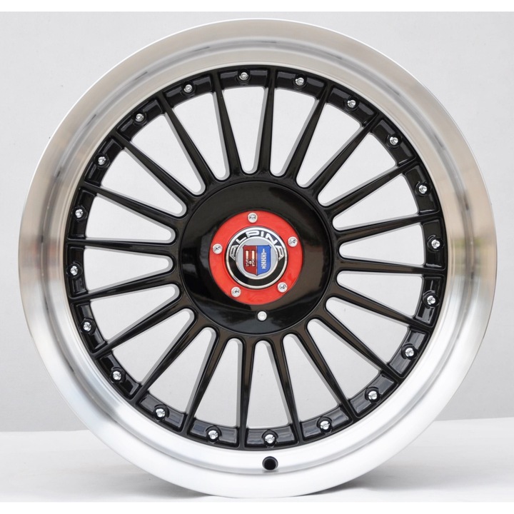 Set 4 jante aliaj PDW, 7307, 17x8 inch, 5x120, ET20, MB - lustruit + negru