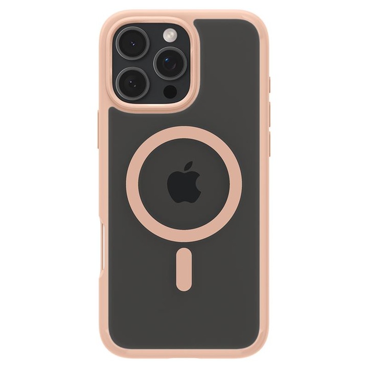 Carcasa Spigen Ultra Hybrid MagSafe compatibila cu iPhone 16 Pro Max Rose Titanium