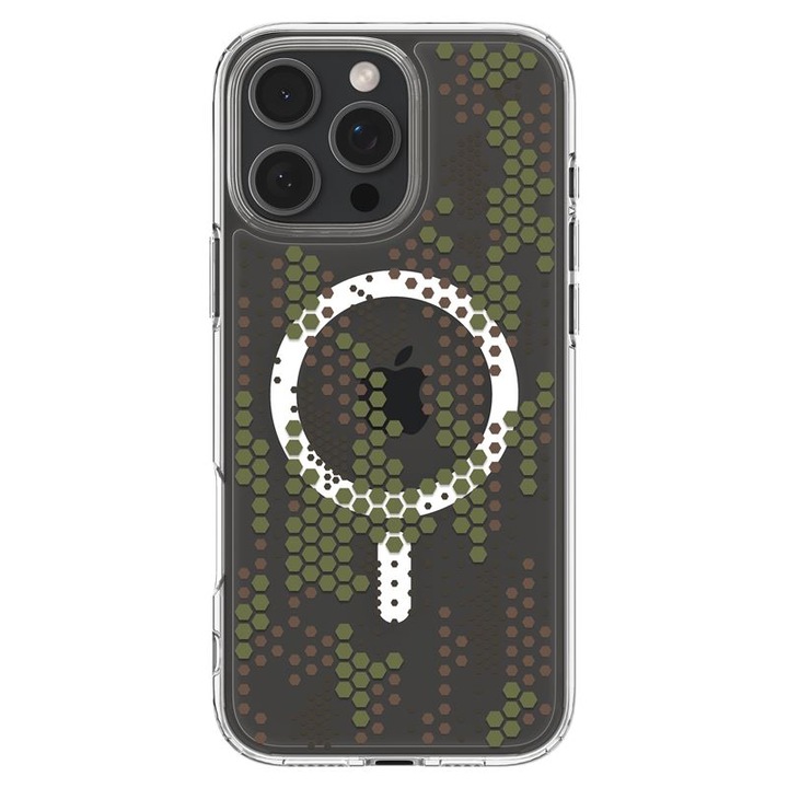 Carcasa Spigen Ultra Hybrid MagSafe compatibila cu iPhone 16 Pro Max Digital Camo