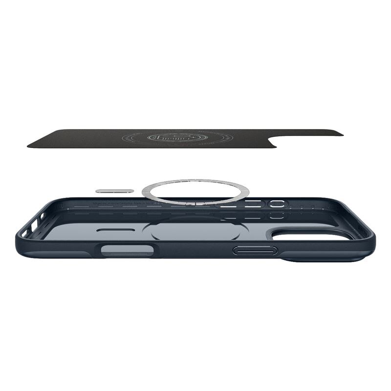Husa slim Spigen Thin Fit MagSafe compatibila cu iPhone 16 Pro Metal Slate