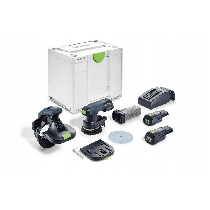 Slefuitor de margini Festool ES-ETSC 125 3,1 I+, 18V, 2,20kg, cu acumulator, set complet