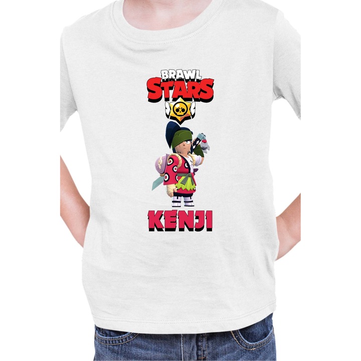 Gyerek póló Brawl Stars Tralala Kenji 1, Fehér