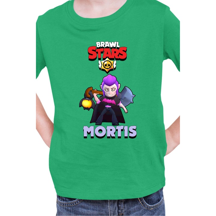 Gyerek póló Brawl Stars Tralala Mortis 1, Zöld
