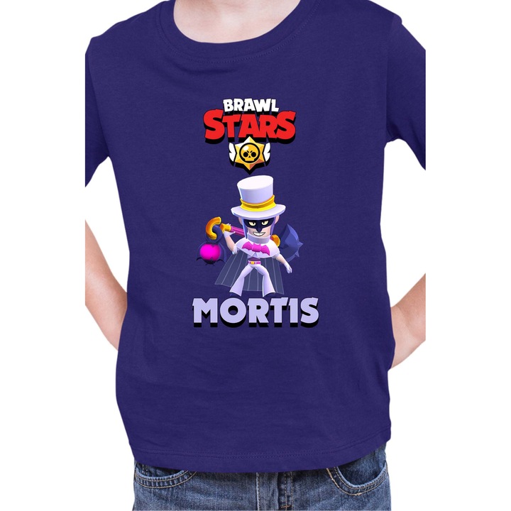 Gyerek póló Brawl Stars Tralala Mortis Gala, Tengerészkék