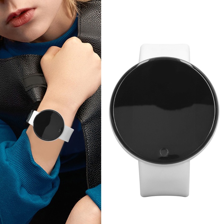 Bratara fitness Jormftte, ceas inteligent, monitorizare somn, masurare tensiune, waterproof, negru