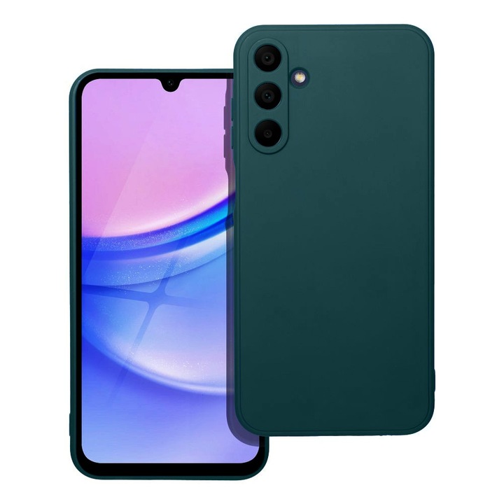 Samsung Galaxy A16 4G / A16 5G kompatibilis szilikon hátlaptok, matt, zöld