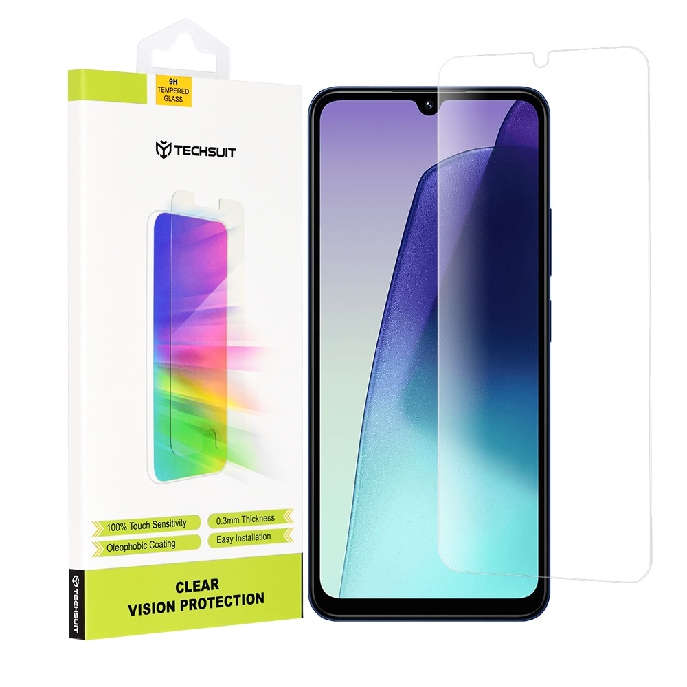 Folie de protectie Ecran Techsuit Clear Vision pentru Xiaomi Redmi A5 4G (Regional) / 14C / Poco C75, Sticla Securizata, Full Glue