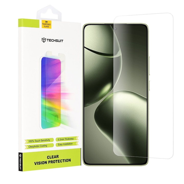 Π€ΠΎΠ»ΠΈΠΎ Π·Π° Xiaomi 14T / 14T Pro - Techsuit Clear Vision Glass - ΠΡΠΎΠ·ΡΠ°ΡΠ½ΠΎ