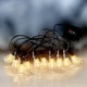 Светещ гирлянд, соларен, декоративен, свързващ се, Naimeed D6116, 5 м, 10 LED крушки, Cool White Light