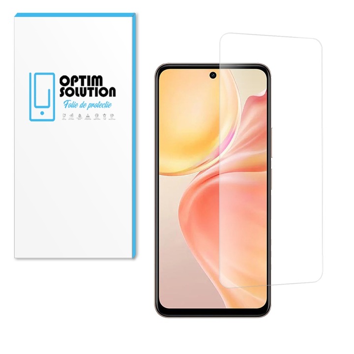 Noble 2.5D edzett üvegfólia Vivo Y28 4G-hez, OPTIM MEGOLDÁS, 9 órás ellenállás, kristálytiszta, fejlett érintésérzékenység, robbanásbiztos, buborékmentes, UHD tisztaság, optimális védelmi technológia, világos látás, ujjlenyomat-mentes, átlátszó