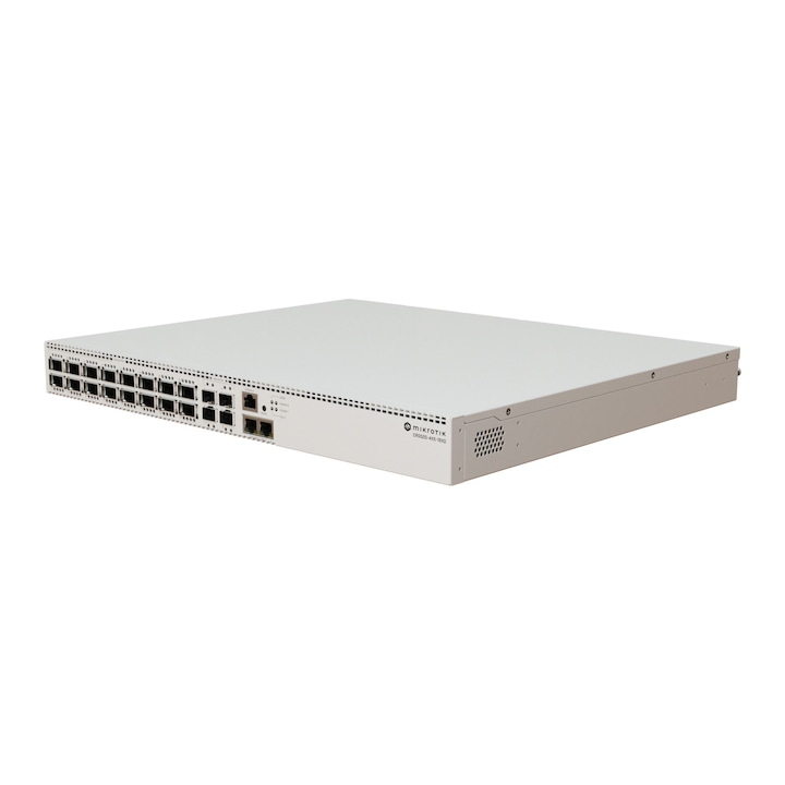 MikroTik CRS520-4XS-16XQ-RM kapcsoló, 16xLAN, 10/100/1000/2500 Mbps, 150W
