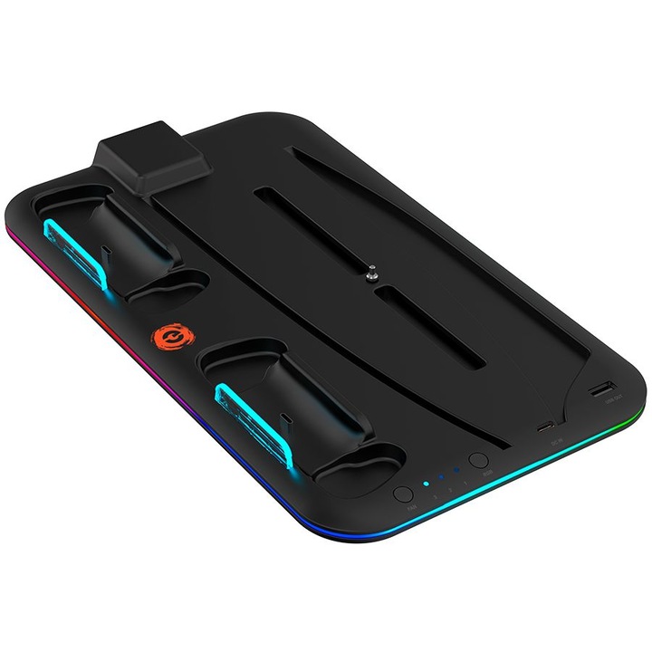 Canyon CS-5 többfunkciós hűtőállvány Playstation 5-höz, fekete, RGB