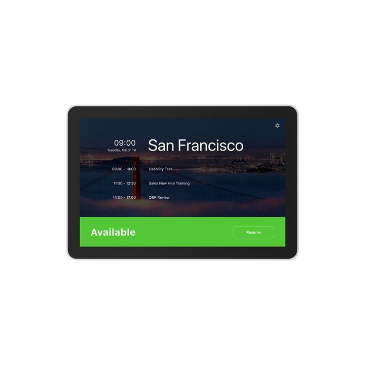 Програмен панел Logitech Tap Scheduler, бял, 239855, видеоконферентна връзка, лесен монтаж